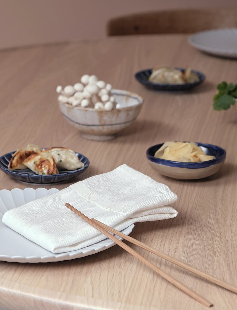 The Organic Company - Dinner Napkins - linased ja puuvillased salvrätikud - 200 natural white - 2