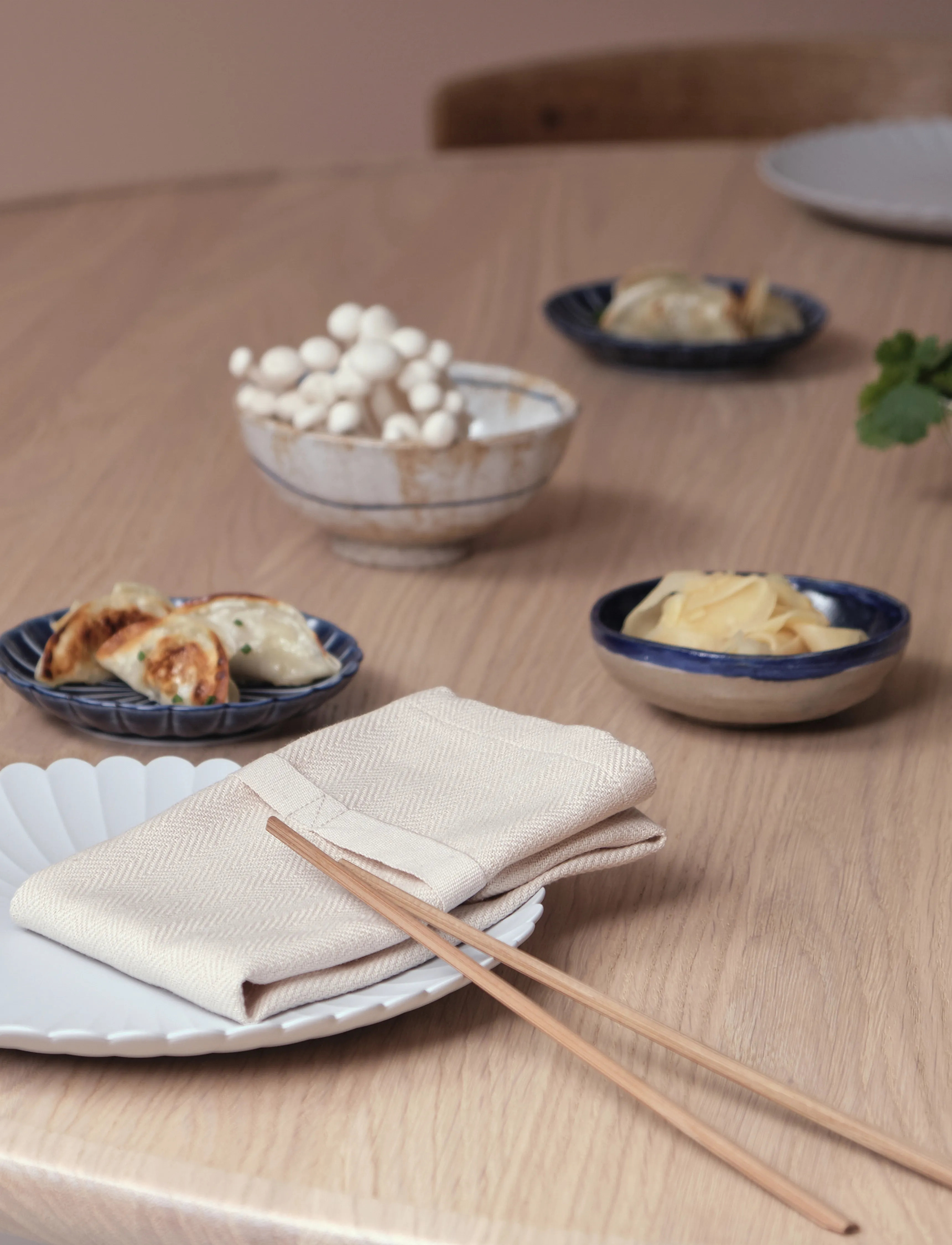 The Organic Company Dinner Napkins, One Size, Creme - Cloth Homeware
