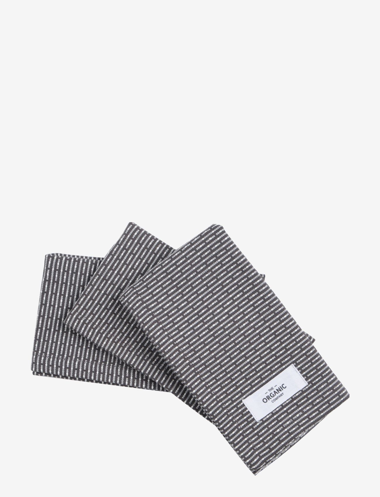 The Organic Company - Kitchen cloths 3 pack - karklude & opvaskebørster - 111 evening grey - 0