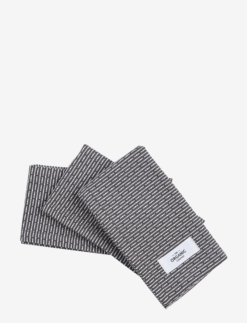 The Organic Company - Kitchen cloths 3 pack - karklude & opvaskebørster - 111 evening grey - 0