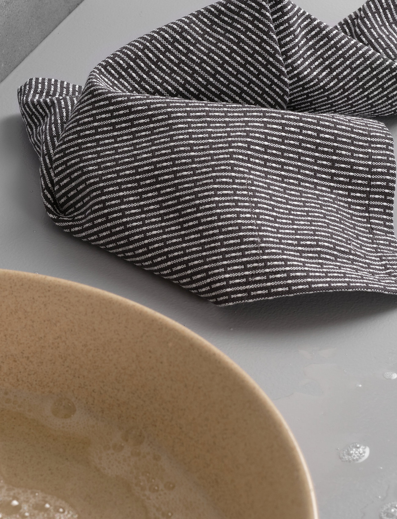 The Organic Company - Dish cloths 3 pack - trauku mazgājamās lupatiņas un birstes - 111 evening grey - 0