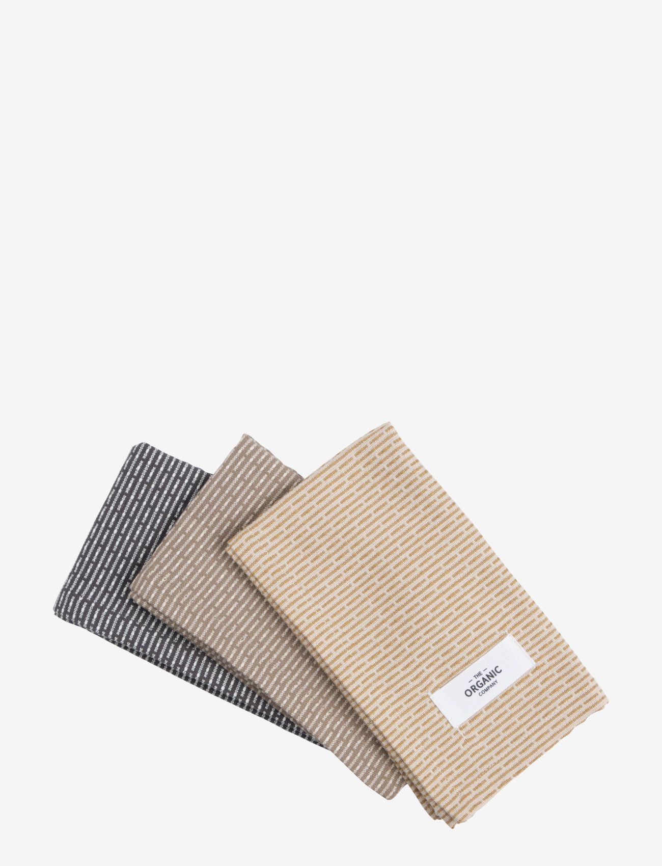The Organic Company Dish Cloths 3 Pack, Cloths & Dishbrush, Multi/mønstret, Str: ONE SIZE