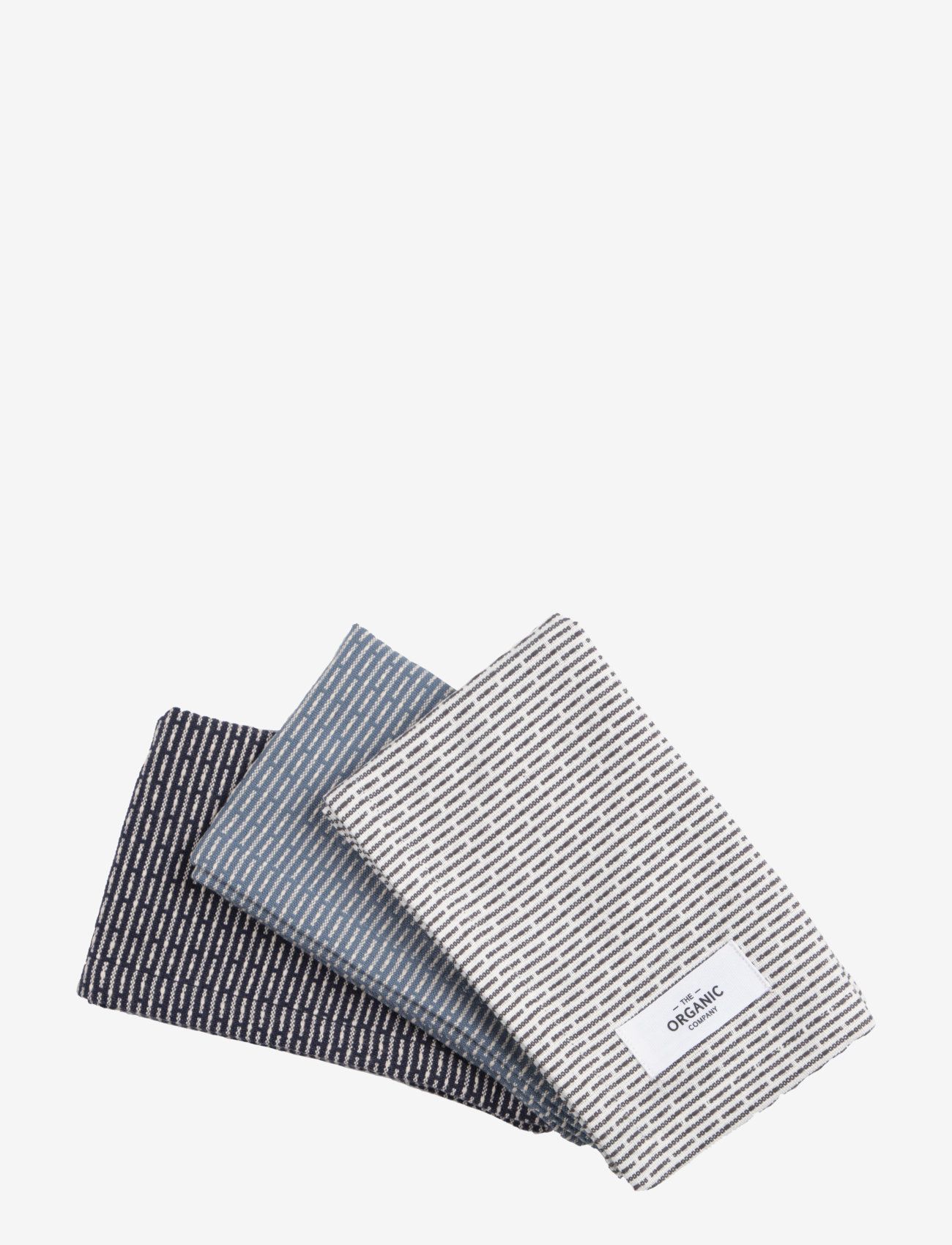 The Organic Company Dish Cloths 3 Pack, Cloths & Dishbrush, Blå, Str: ONE SIZE