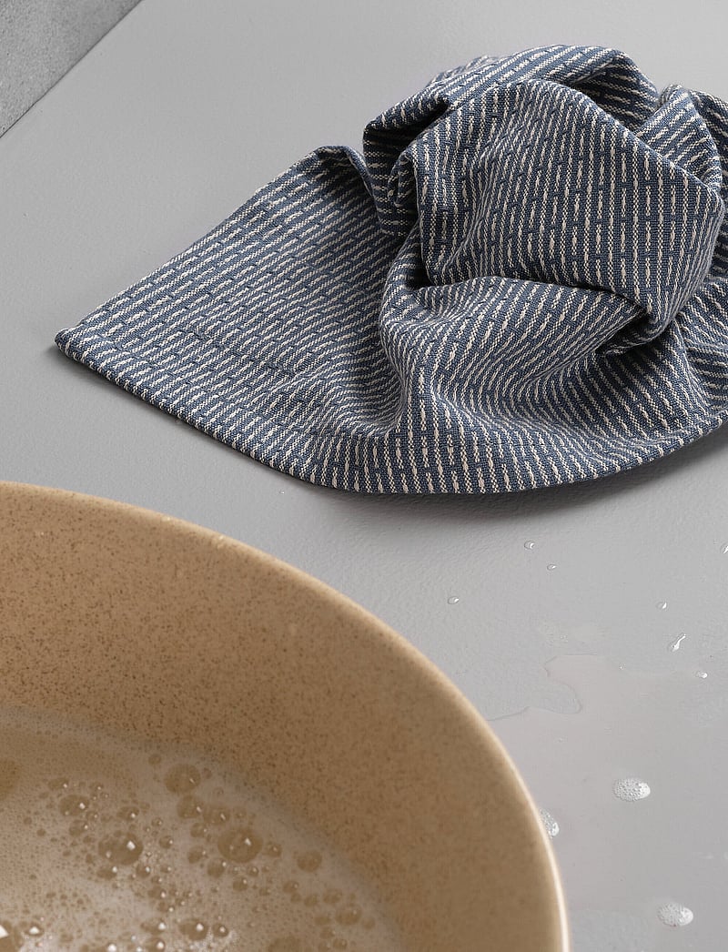 The Organic Company - Kitchen cloths 3 pack - karklude & opvaskebørster - 912 ocean - 0