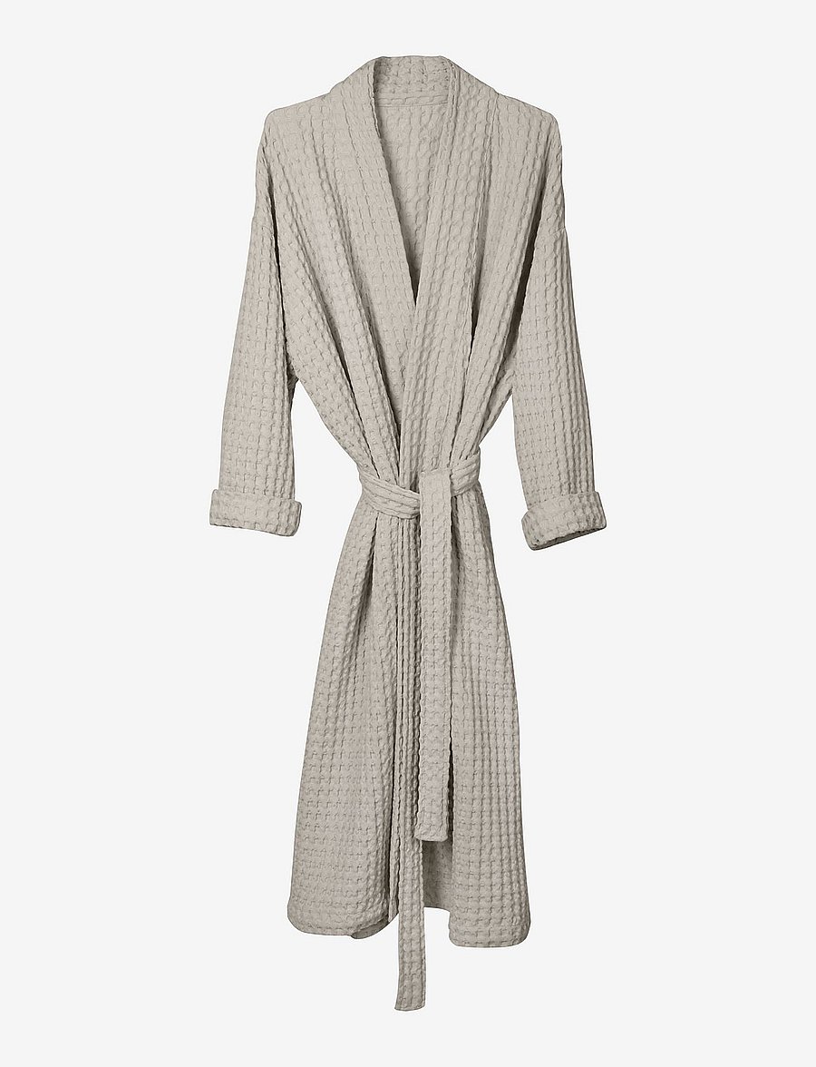 The Organic Company - Big Waffle Bathrobe - everyday style - 202 stone - 1
