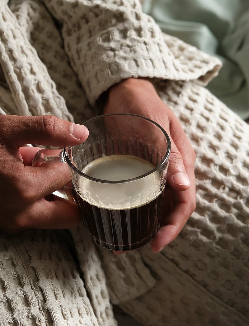 The Organic Company - Big Waffle Bathrobe - shop by price - 202 stone - 3