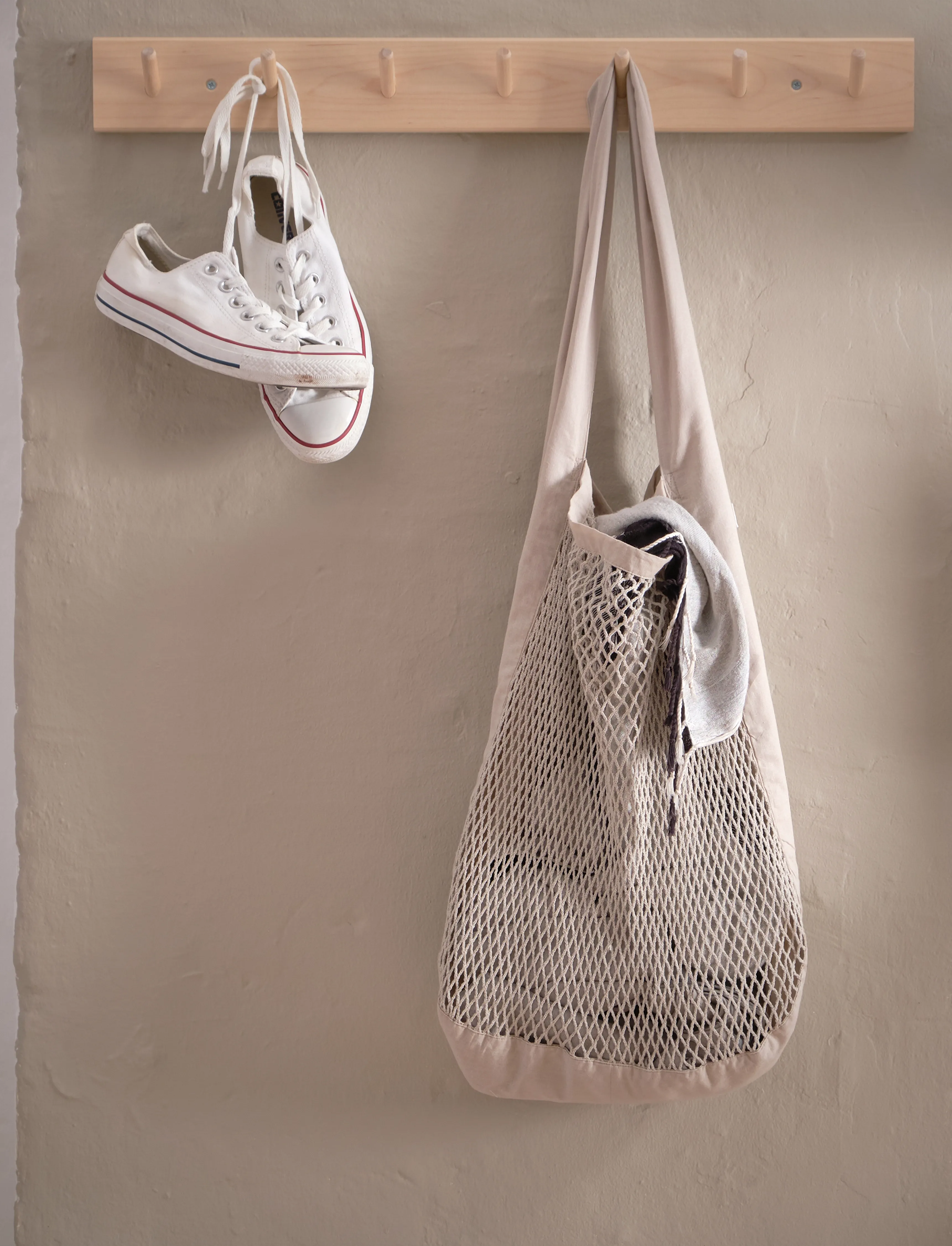 The Organic Company Net Shoulder Bag, One Size, Bags, Beige - Shoppers, Frauen