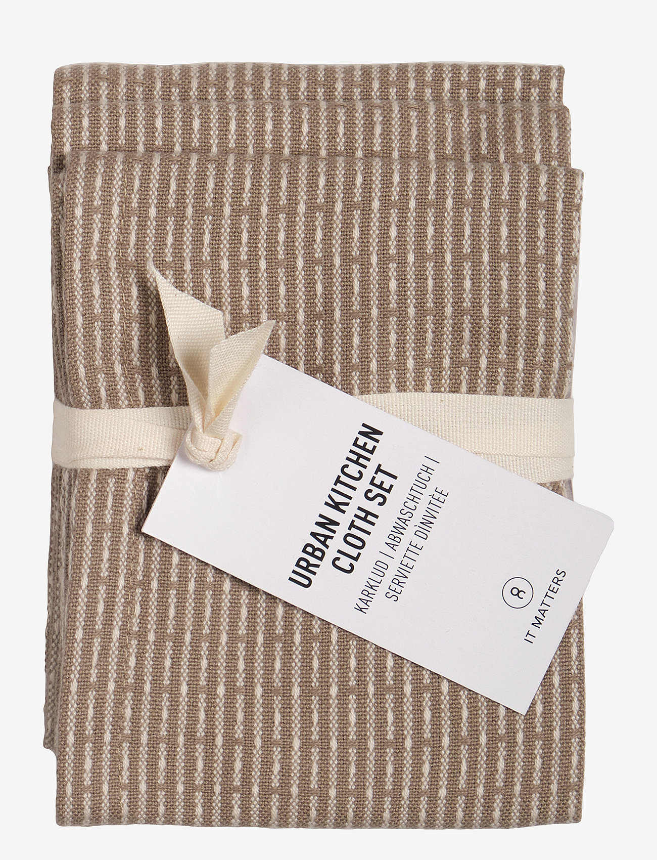The Organic Company - Urban kitchen cloth (3 pack) - alhaisimmat hinnat - 226 clay stone - 0