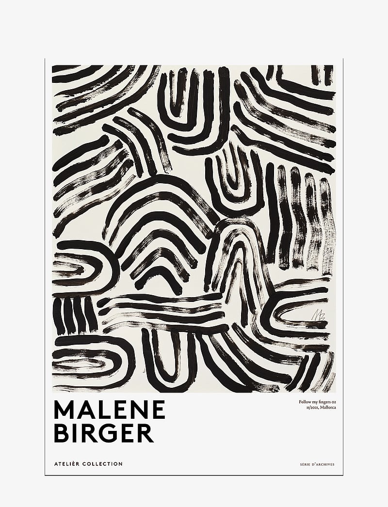 The Poster Club - The Poster Club x Malene Birger - Follow my fingers - must-valged motiivid - neutral - 0