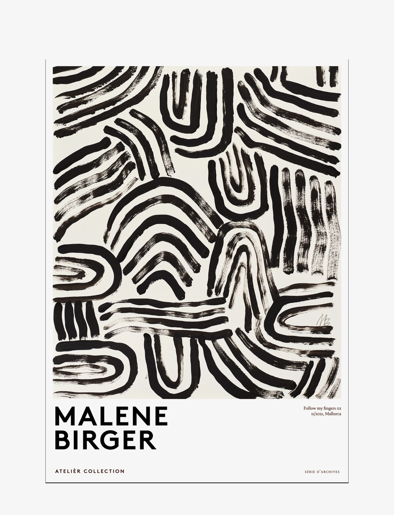 The Poster Club The Poster Club x Malene Birger - Follow my fingers - App deal - NEUTRAL / white