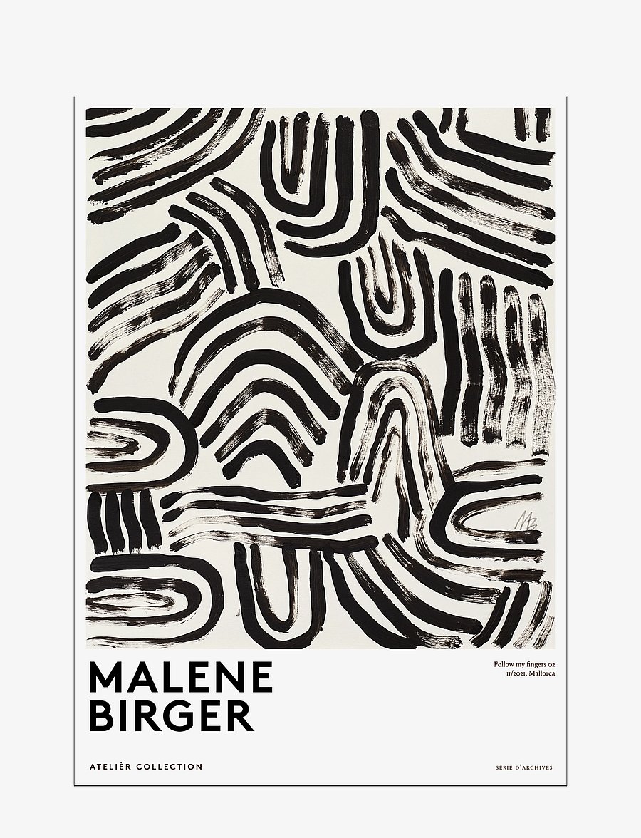 The Poster Club - The Poster Club x Malene Birger - Follow my fingers - juodai balti plakatai - neutral - 1