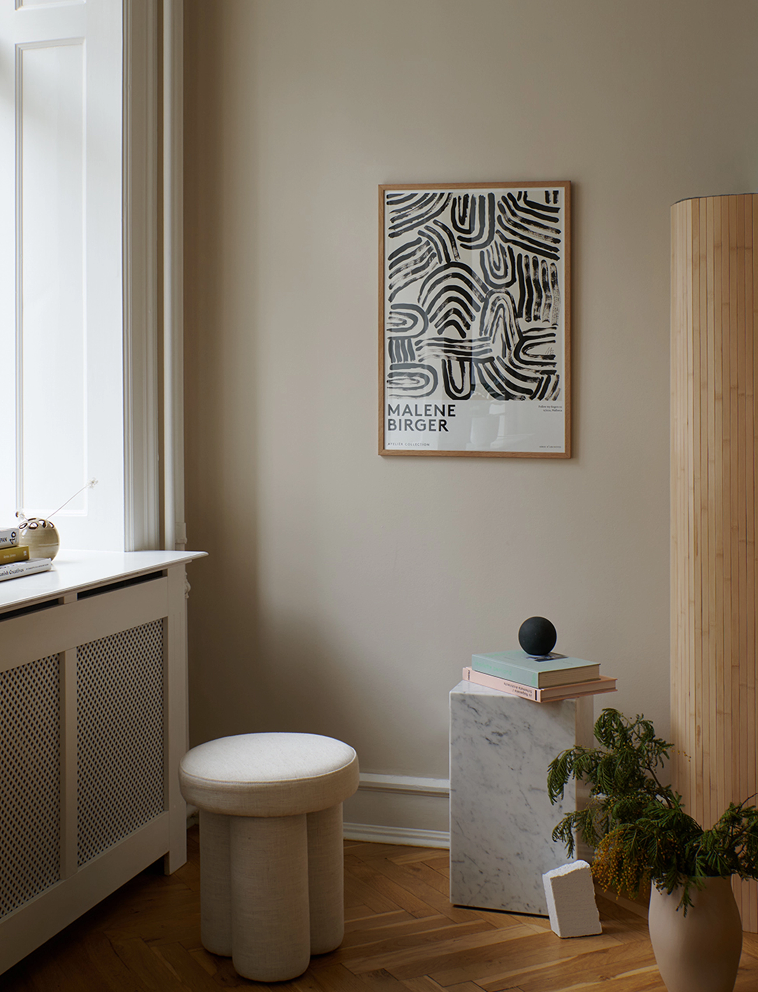 The Poster Club X Malene Birger Follow My Fingers, 50X70 cm, Posters, Weiß - Gallery Walls, Homeware