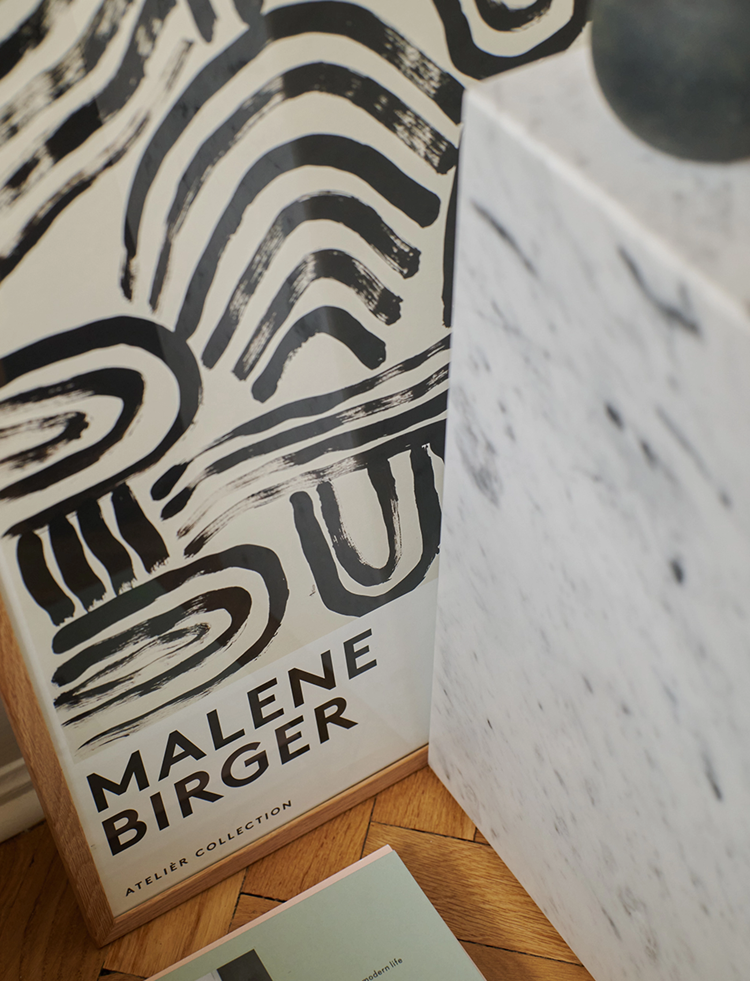 The Poster Club - The Poster Club x Malene Birger - Follow my fingers - motifs noir et blanc - neutral - 2