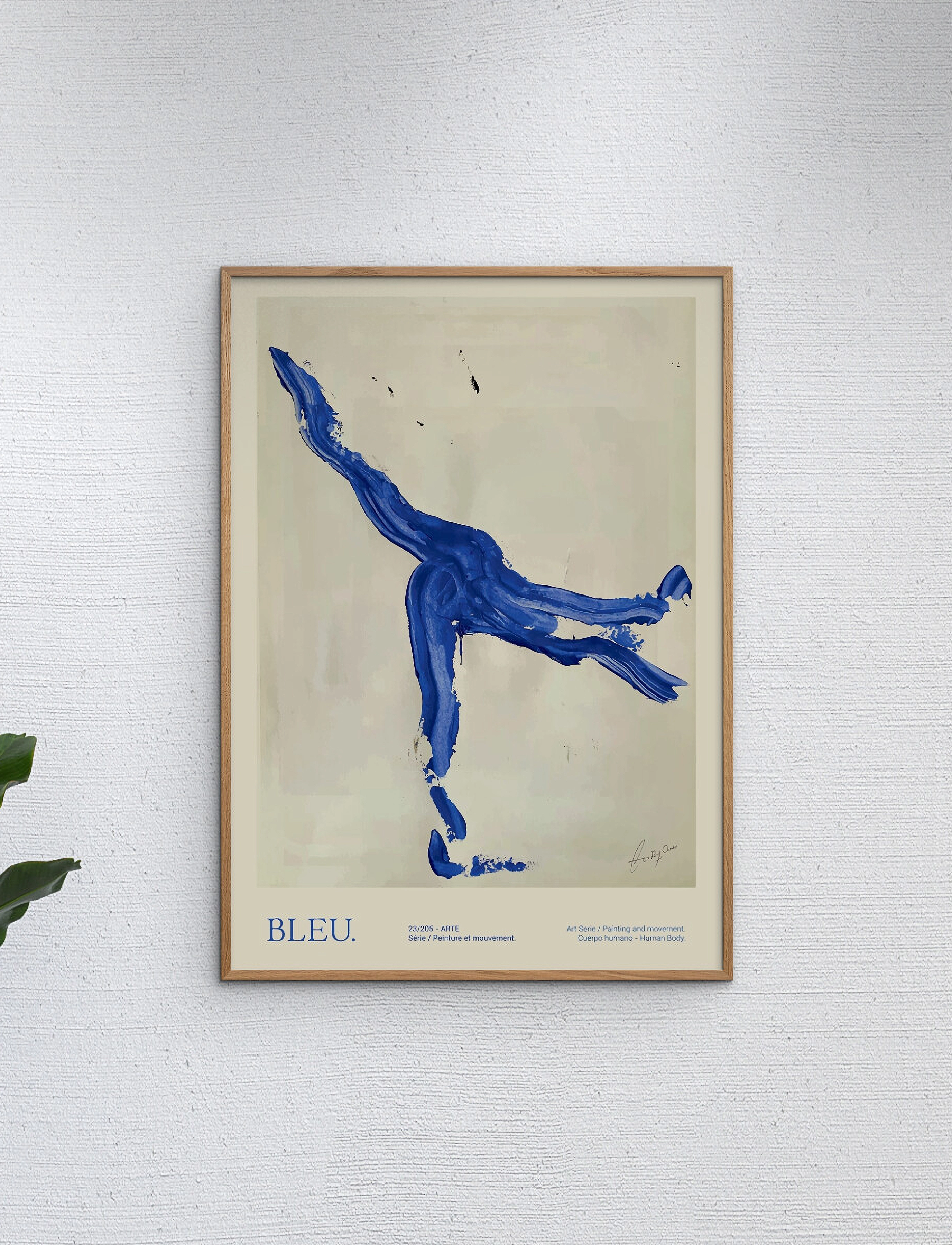 The Poster Club Bleu, 70X100 cm, Posters, Blau - Graphical Patterns, Homeware