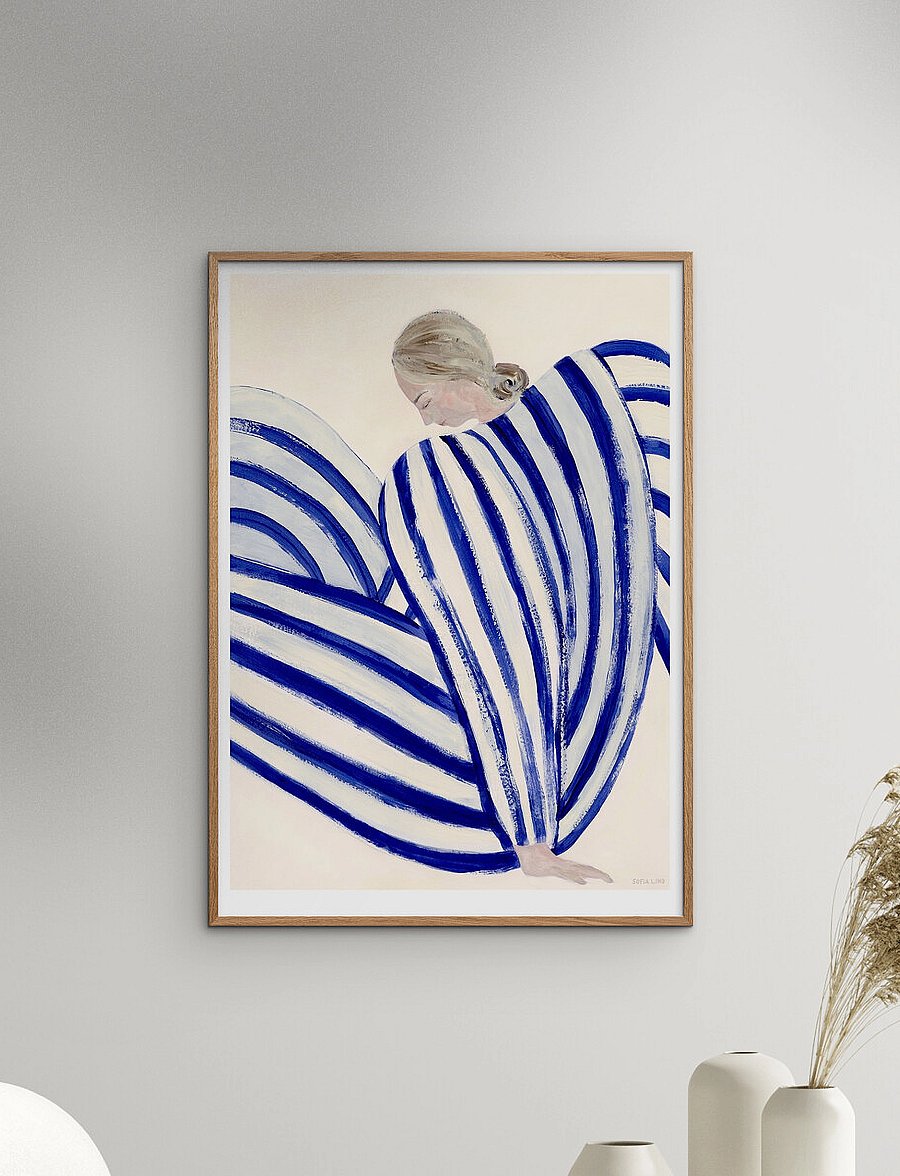 The Poster Club - Blue Stripe At Concorde - illustrationen - multi-colored - 0