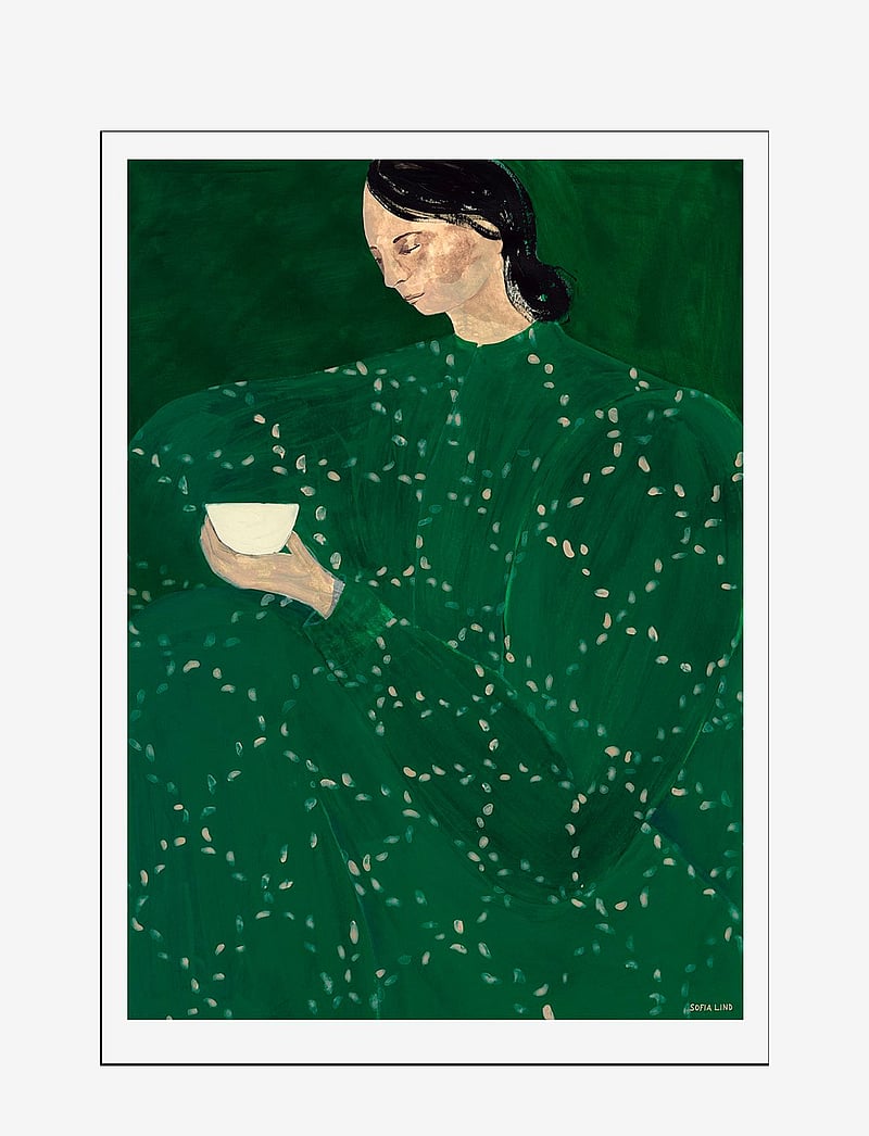 The Poster Club - Coffee Alone At Place De Clichy - illustrationen - multi-colored - 1