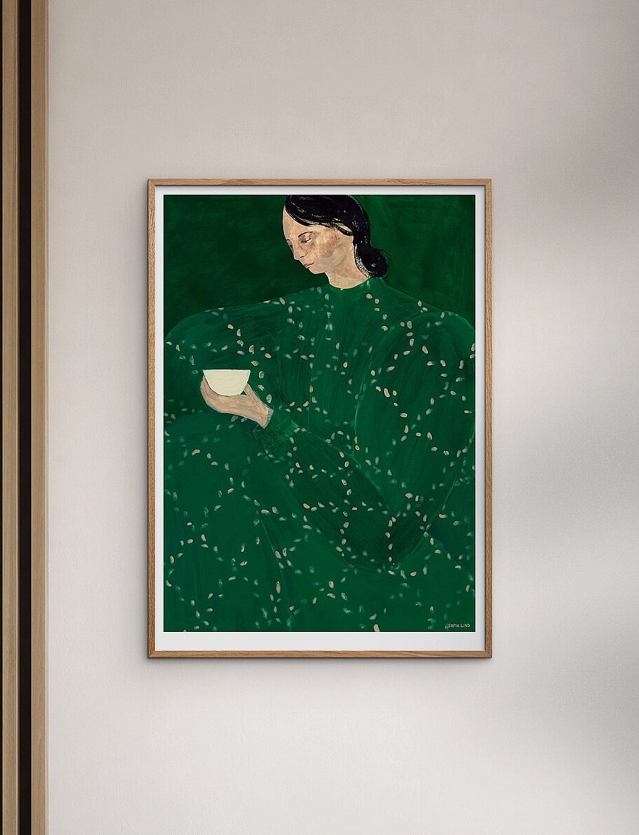 The Poster Club - Coffee Alone At Place De Clichy - illustrationen - multi-colored - 0