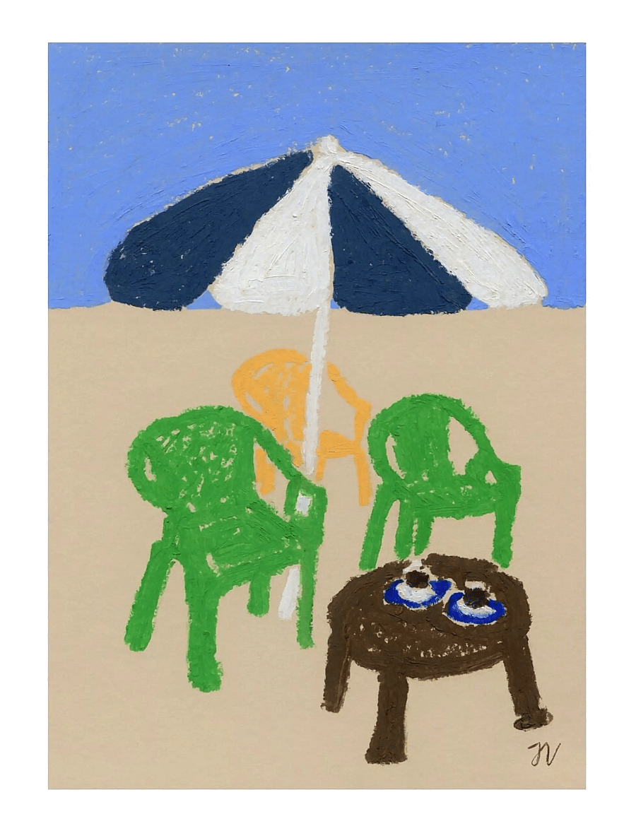 The Poster Club - The Poster Club x Isabelle Vandeplassche - Coffee in the Sun - illustrationen - multi - 1