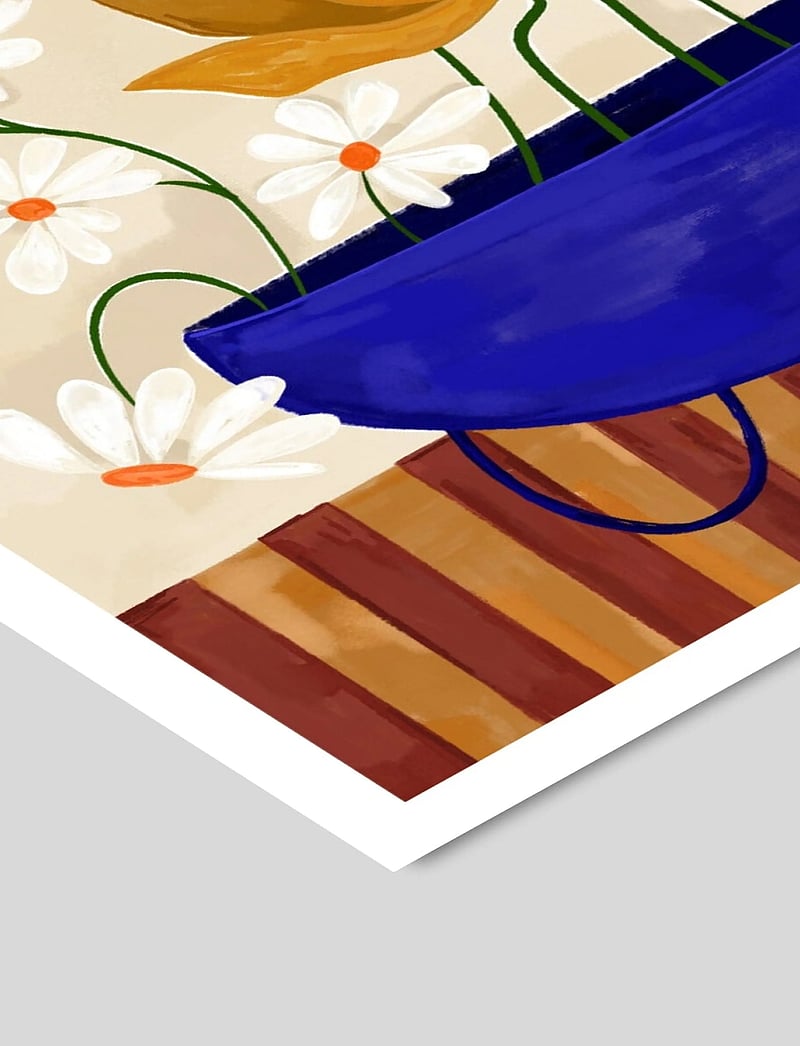 The Poster Club - The Poster Club x Frankie Penwill - Colourful Bunch in Blue Vase - botaanika - multi - 2