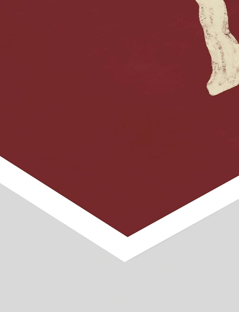 The Poster Club - The Poster Club x Lucrecia Rey Caro - Horse Bordo - loomad - red - 2