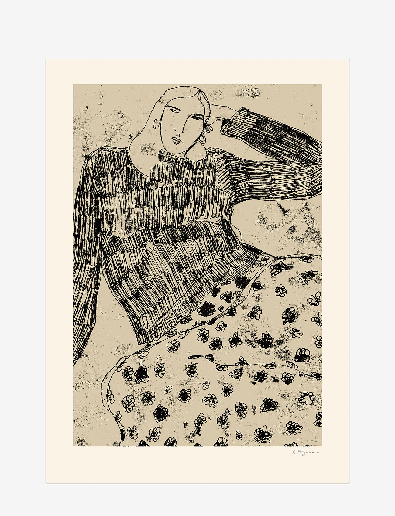 The Poster Club - The Poster Club x Rosie McGuinness - Leaning Woman - neutral - 0