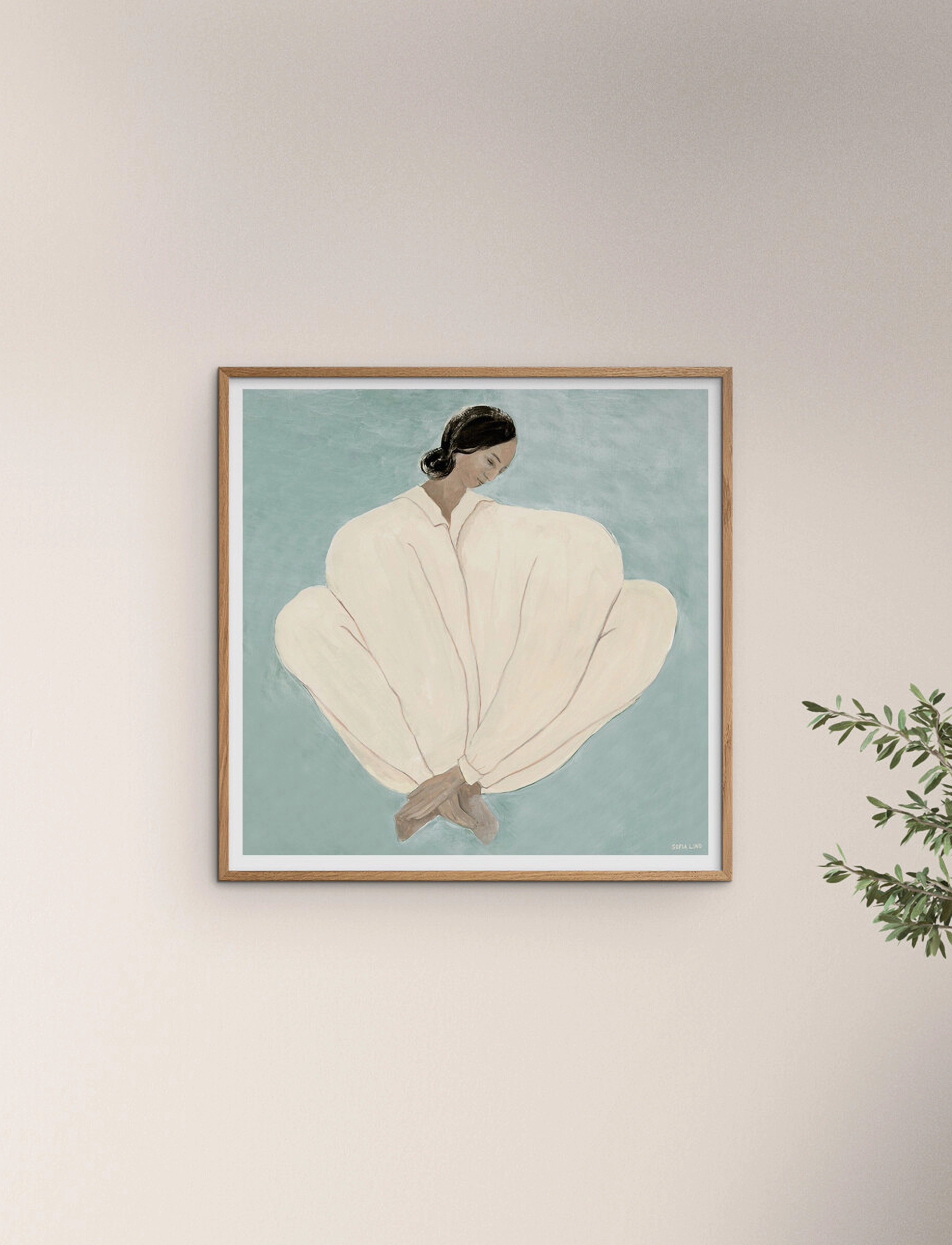 The Poster Club Meet Me At Jaures, 50X50 cm, Posters, Grün - Illustrations, Homeware