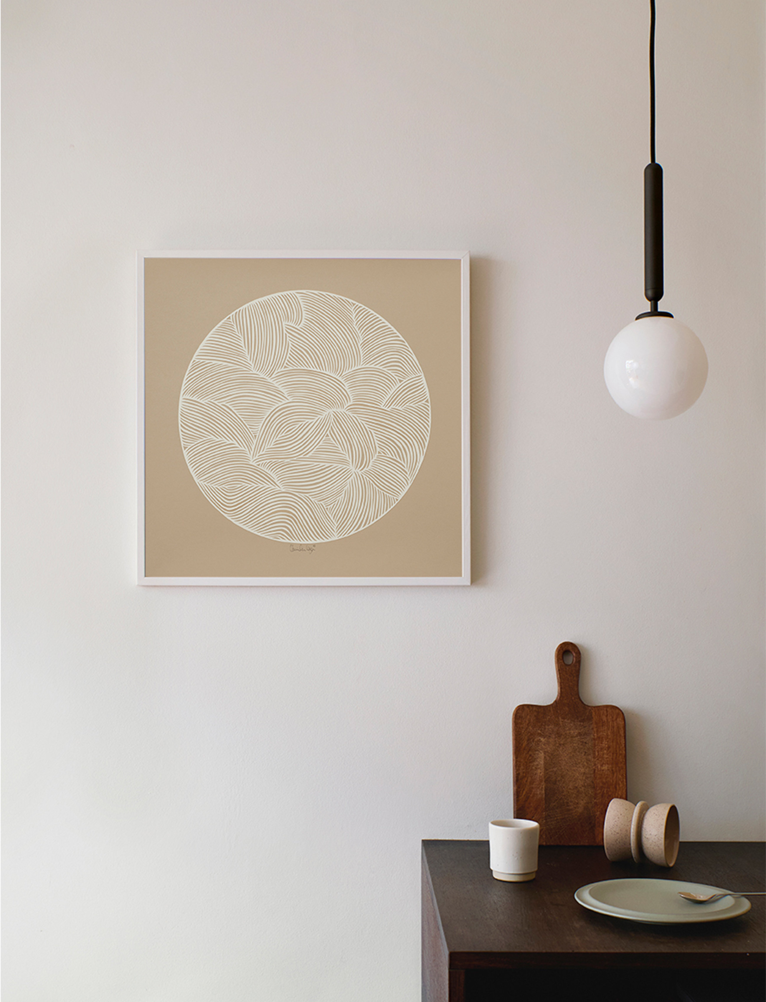 The Poster Club X Little Detroit Moon No 01, 50X50 cm, Posters, Mehrfarbig/gemustert - Graphical Patterns, Homeware
