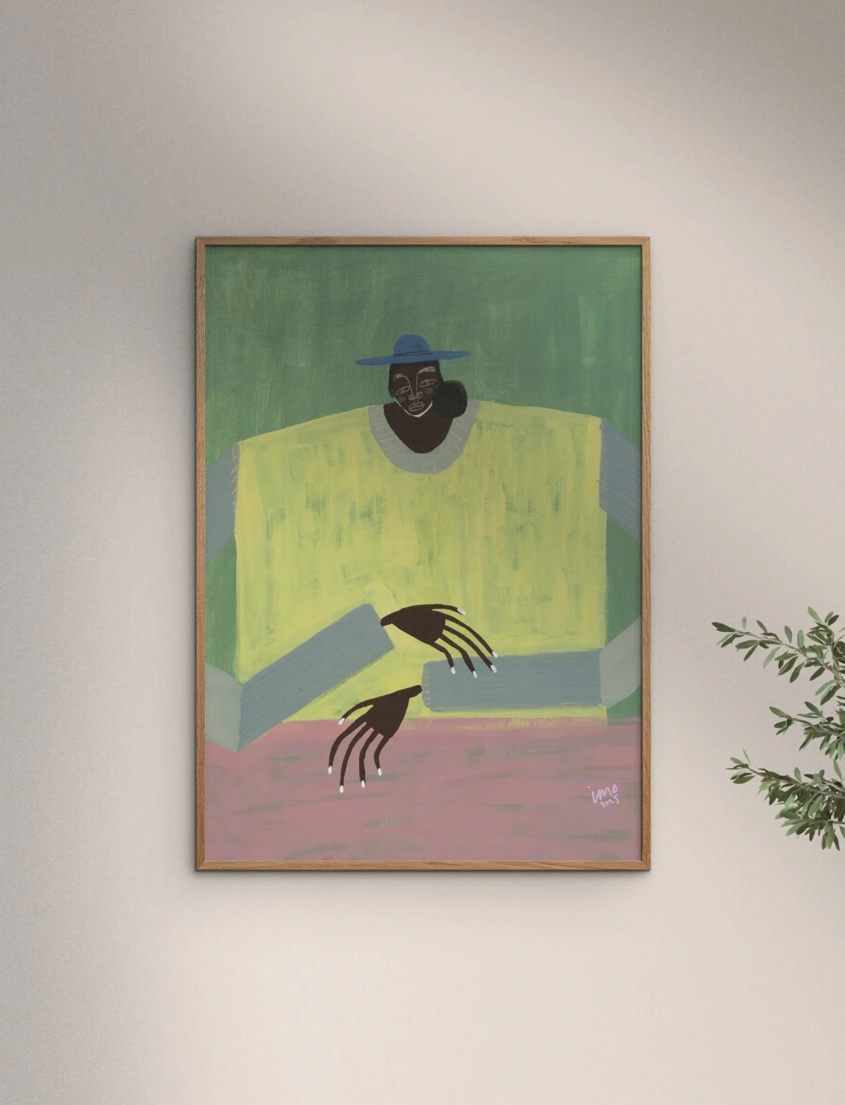 The Poster Club The Poster Club - Serene Daydream, 50X 70 cm, Green, Plakater > Illustrationer, Unisex