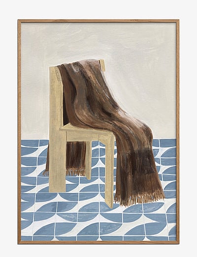 The Poster Club TPC x Isabelle Vandeplassche - Chair with Blanket - Posters & Frames - MULTI / multi