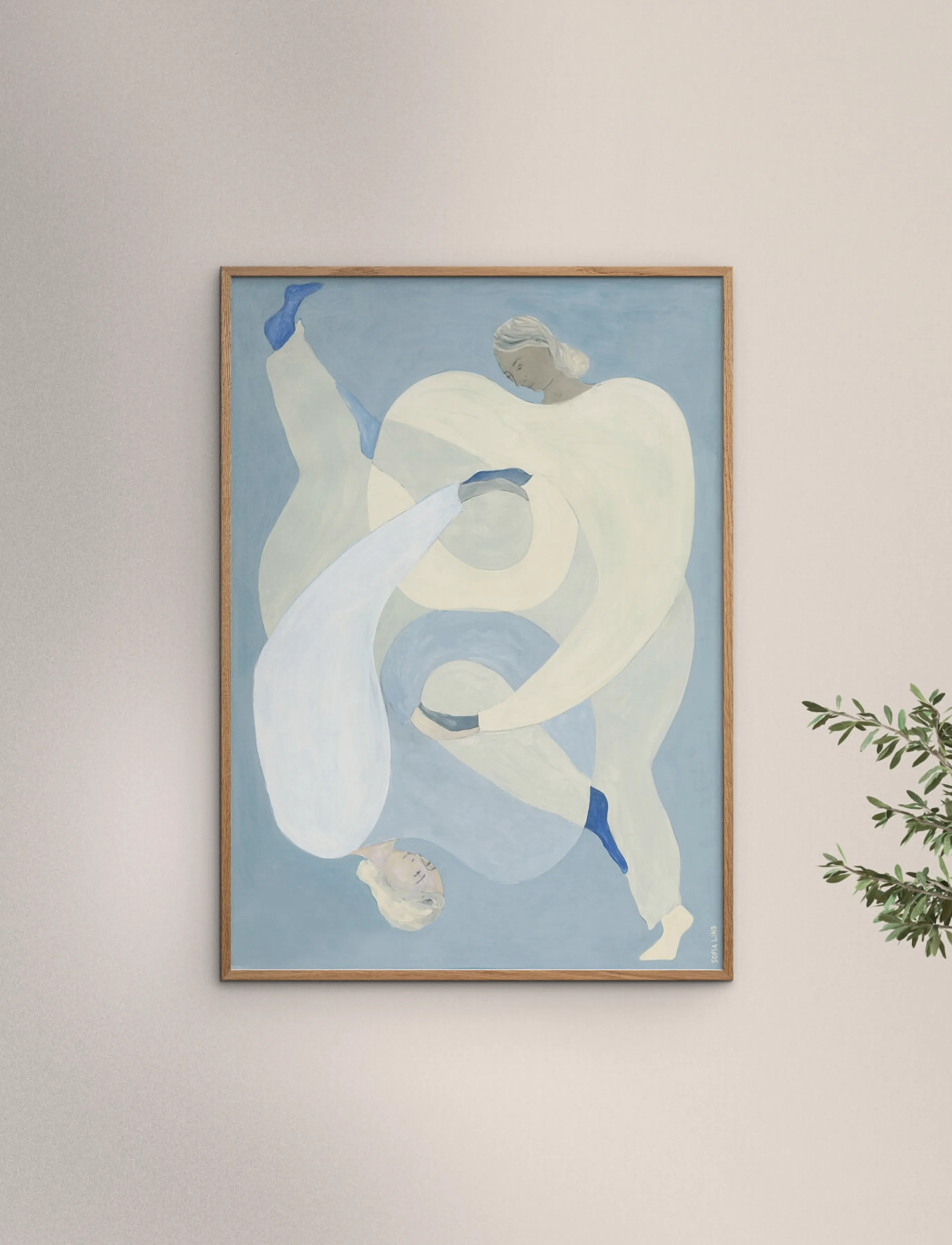 The Poster Club Hold You Blue, 30X 40 cm, Posters, Blau - Illustrations, Homeware