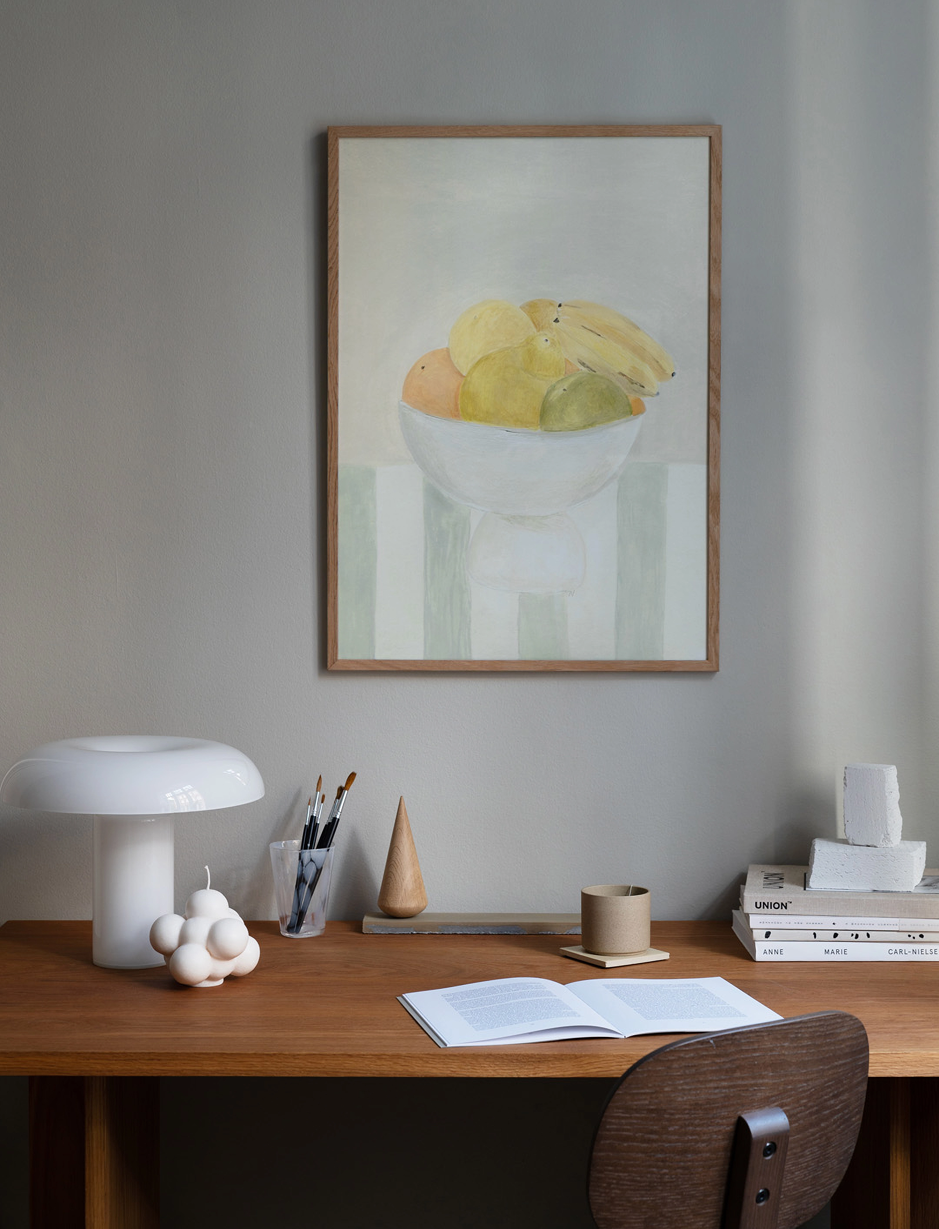The Poster Club Tpc X Isabelle Vandeplassche Still Life With Fruit, 50X70 cm, Posters, Mehrfarbig/gemustert - Food, Homeware