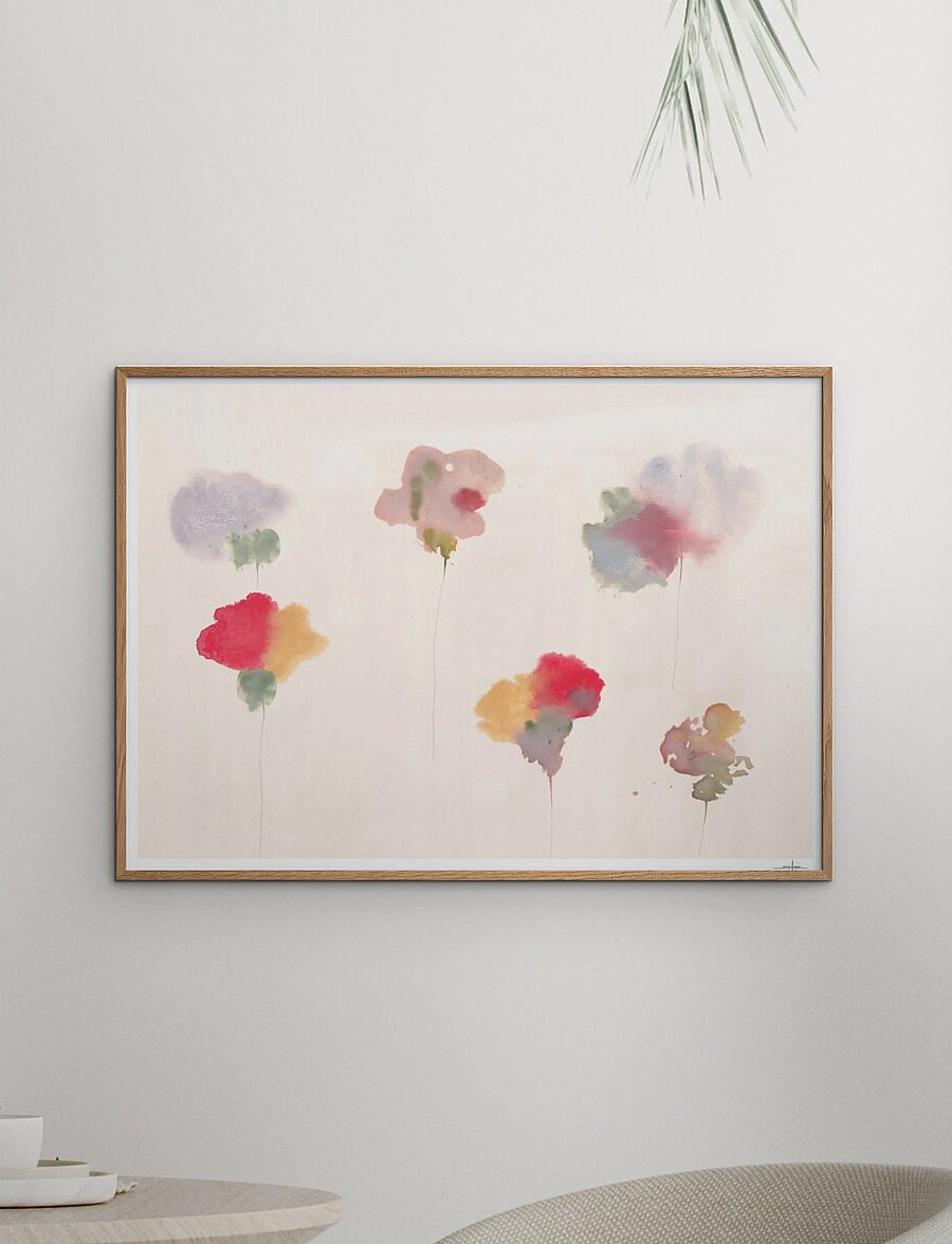 The Poster Club - Sketch of Flowers - botaanika - multi-coloured - 0
