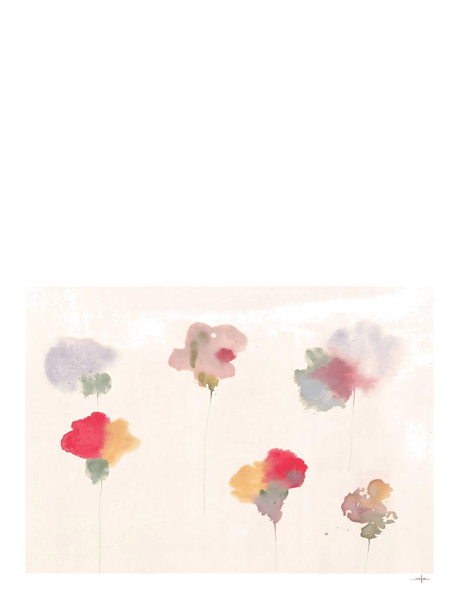 The Poster Club - Sketch of Flowers - botaanika - multi-coloured - 1
