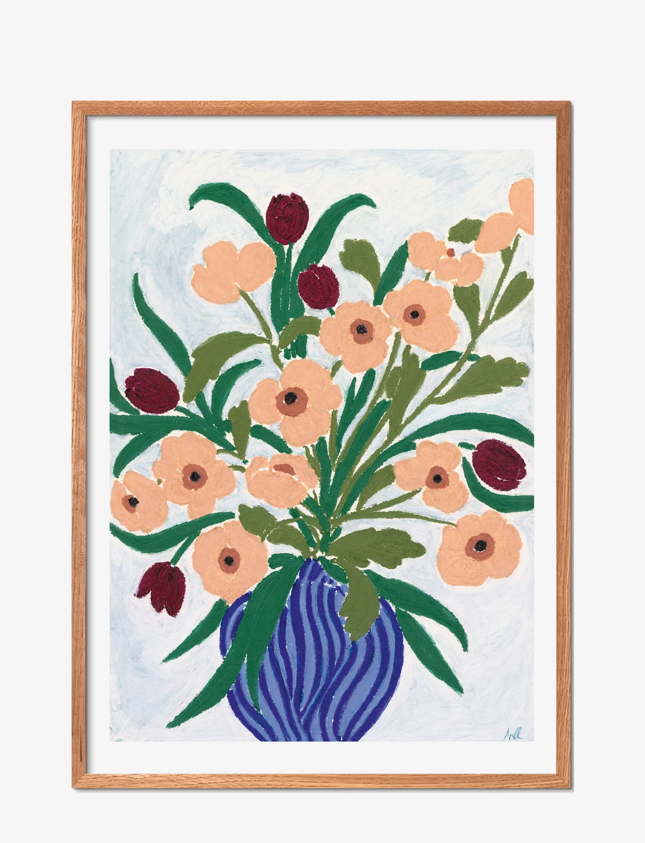 The Poster Club Tpc X Anine Cecilie Iversen Cerulean Still Life, Botanical, Multi/mønstret, Str: 50X70CM