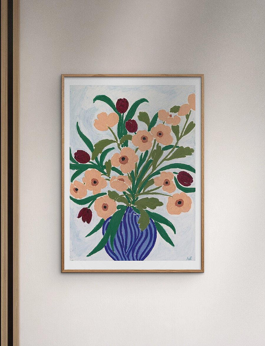 The Poster Club - TPC x Anine Cecilie Iversen - Cerulean Still Life - botaanika - multi - 0