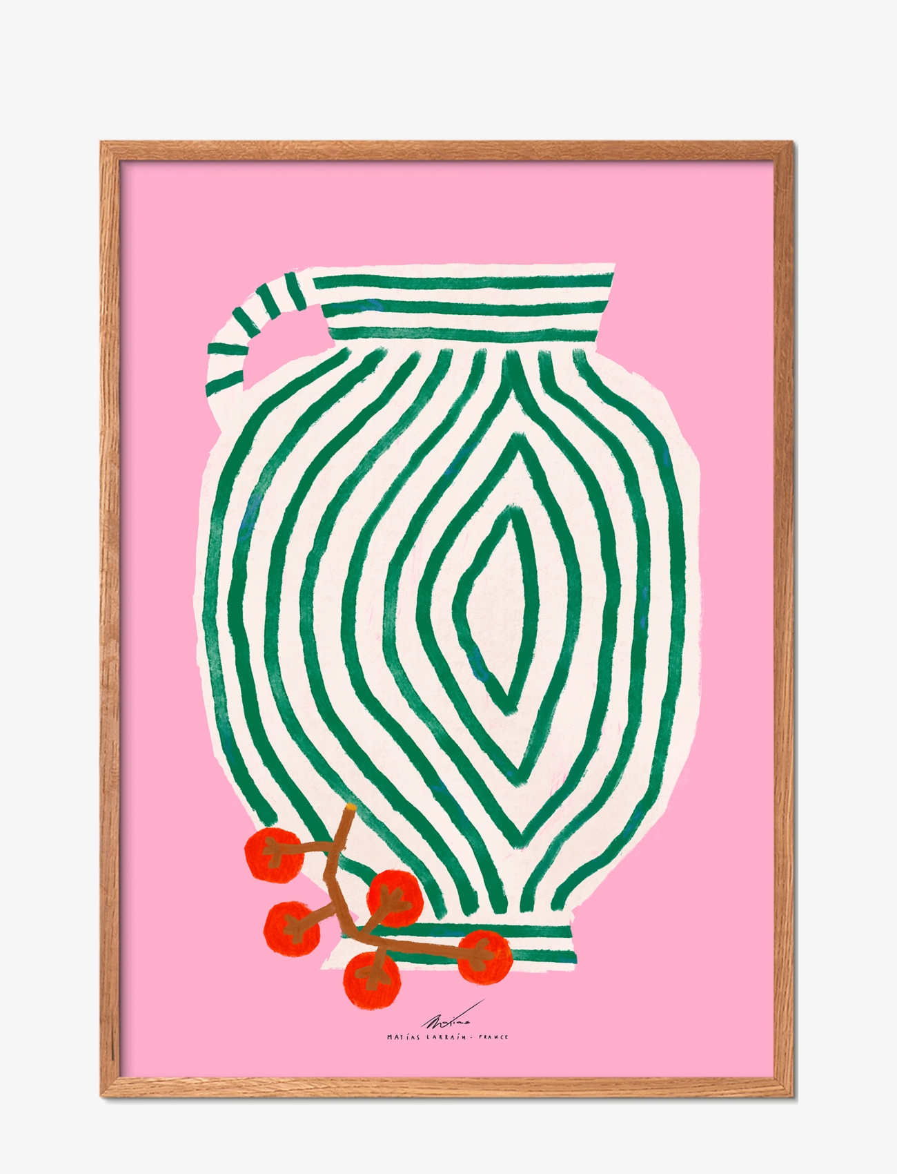 The Poster Club Tpc X Matías Larraín Vase And Currants, Illustrations, Multi/mønstret, Str: 30X40CM