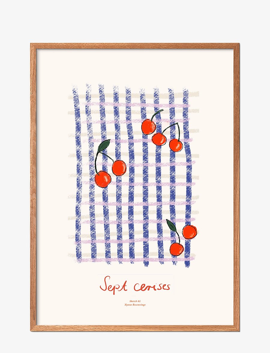 The Poster Club - TPC x Nynne Rosenvinge - Sept Cerises - toit - multi - 1