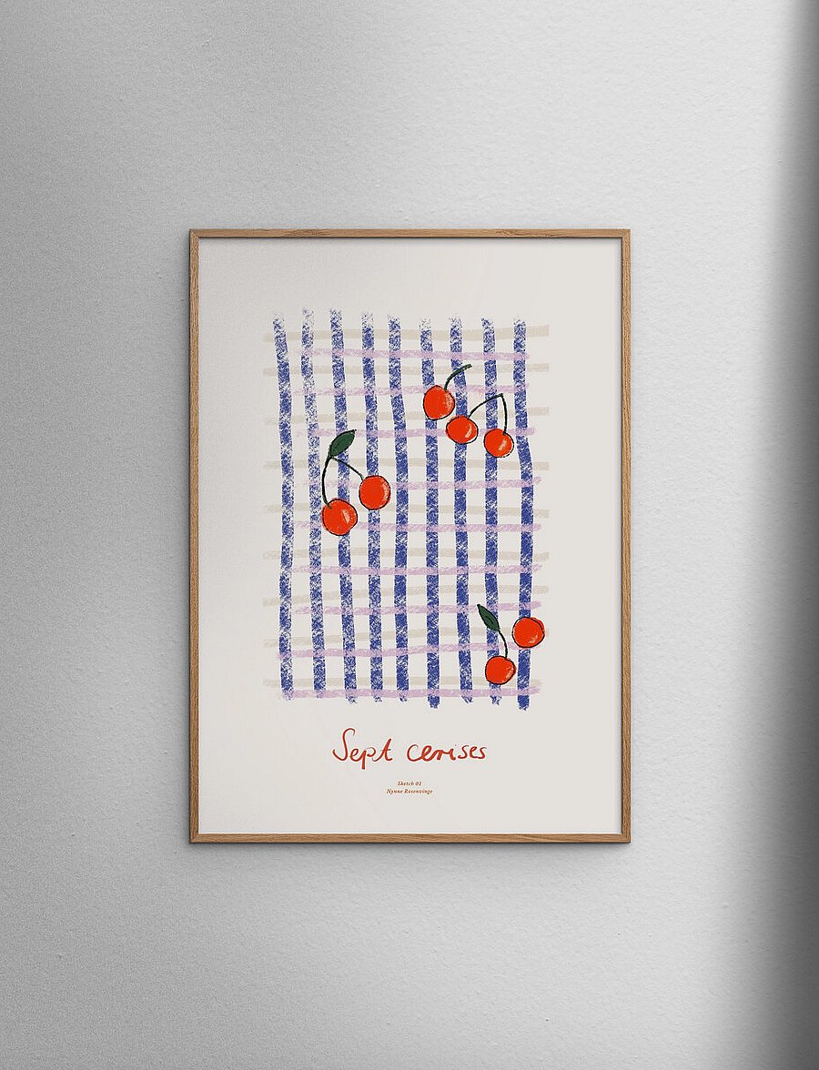 The Poster Club - TPC x Nynne Rosenvinge - Sept Cerises - toit - multi - 0