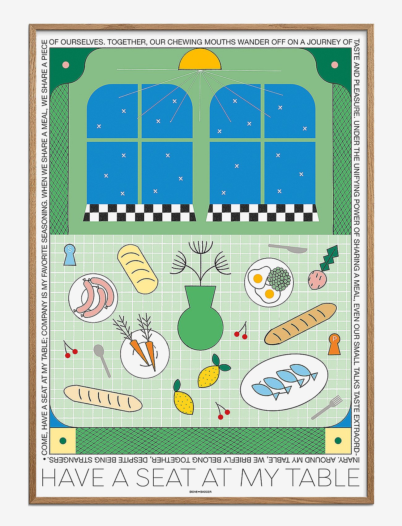 The Poster Club x Signe Bagger - A Seat at my Table - MULTI