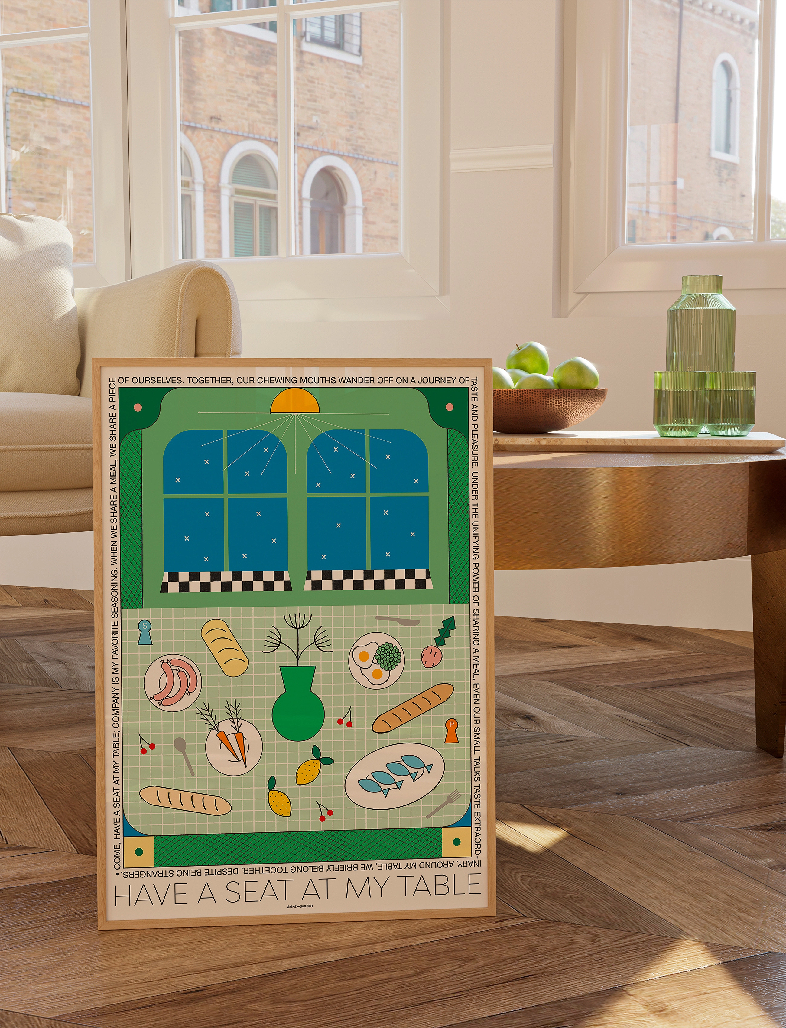 The Poster Club - The Poster Club x Signe Bagger - A Seat at my Table - multi - 1