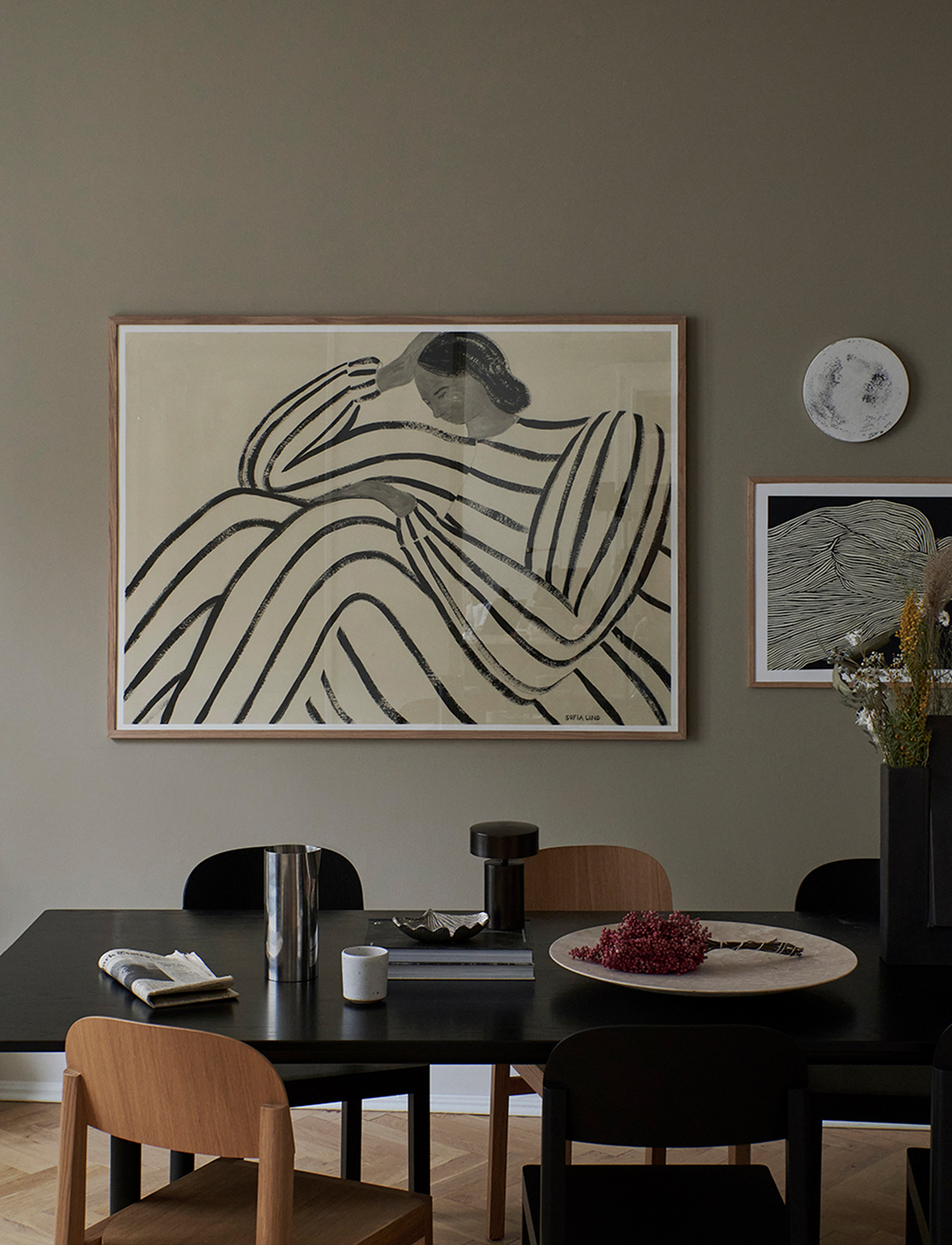 The Poster Club X Sofia Lind Waiting, 70X100 cm, Posters - Black & White, Homeware