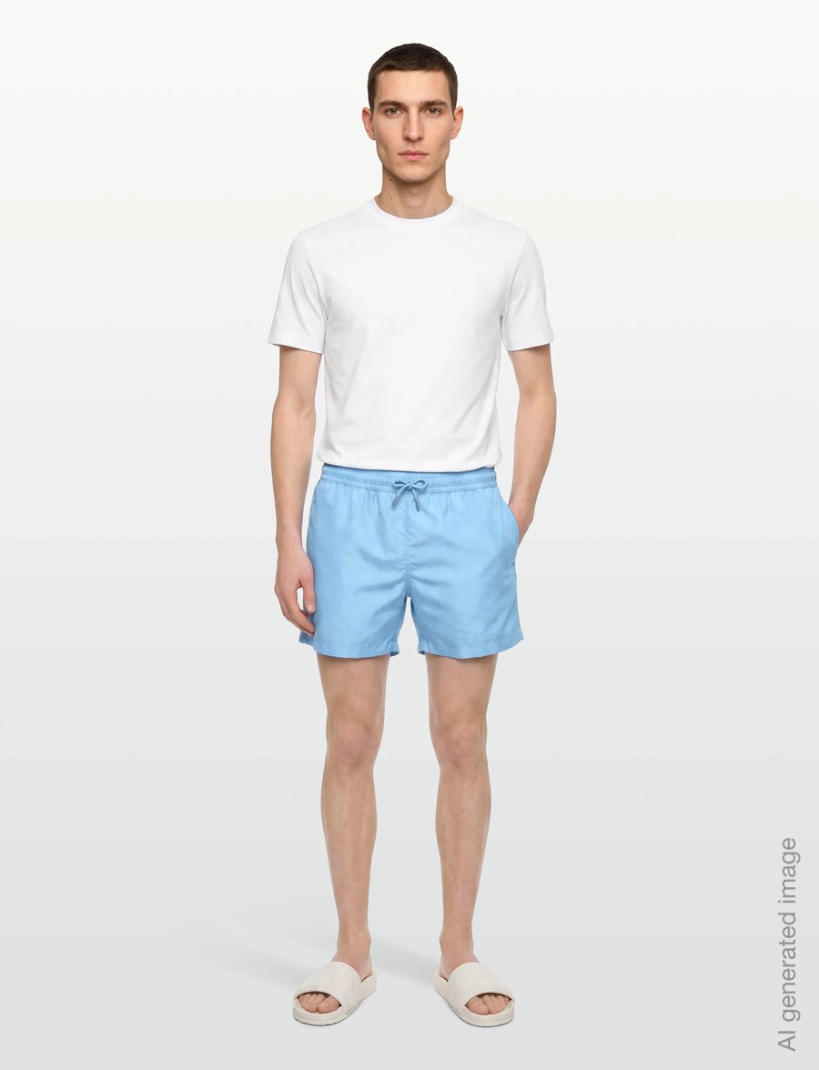 The Resort Co. - Classic Swim Shorts Sky Blue - badehose - sky blue - 0