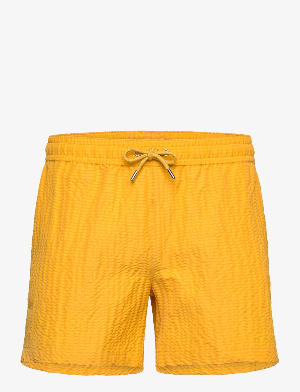The Resort Co. - Classic Swim Shorts Yellow Seersucker - zwembroeken - yellow - 1