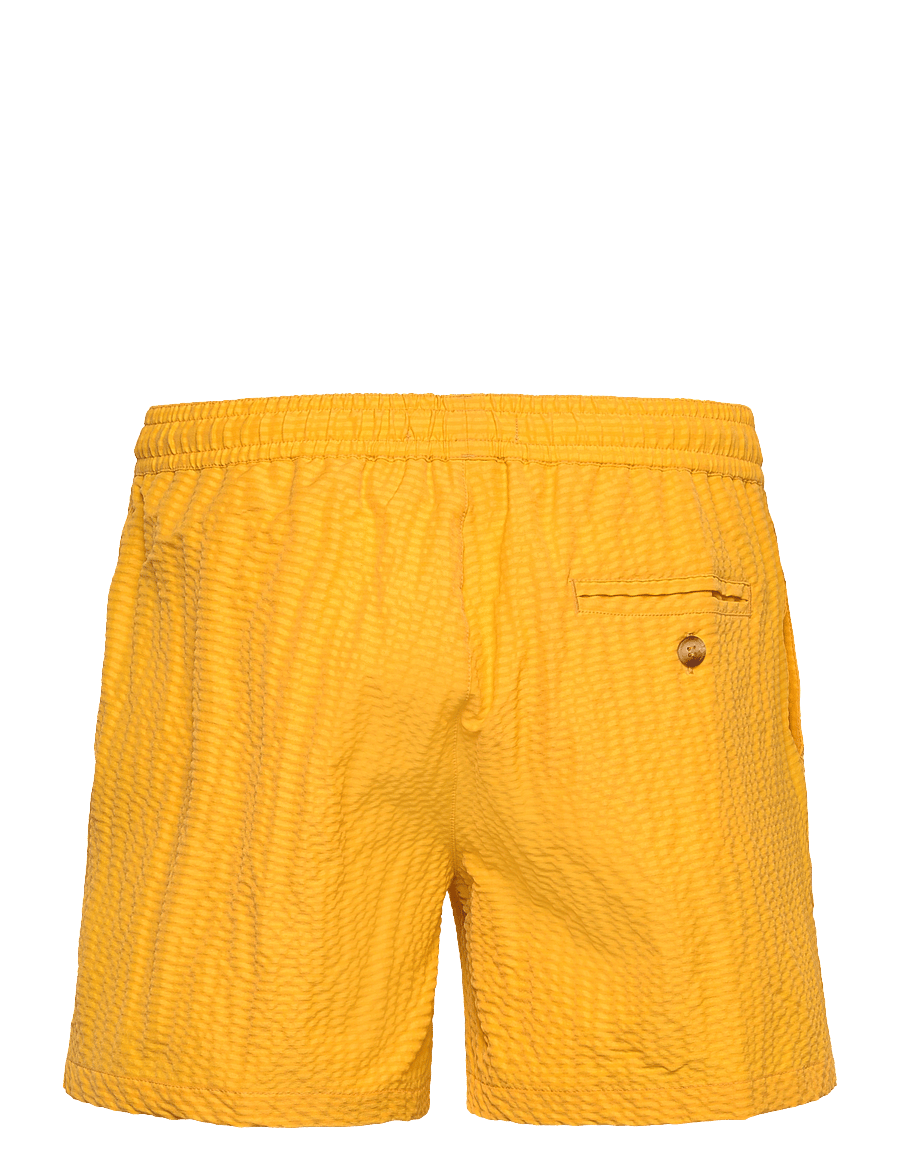 The Resort Co. - Classic Swim Shorts Yellow Seersucker - shorts de bain - yellow - 2