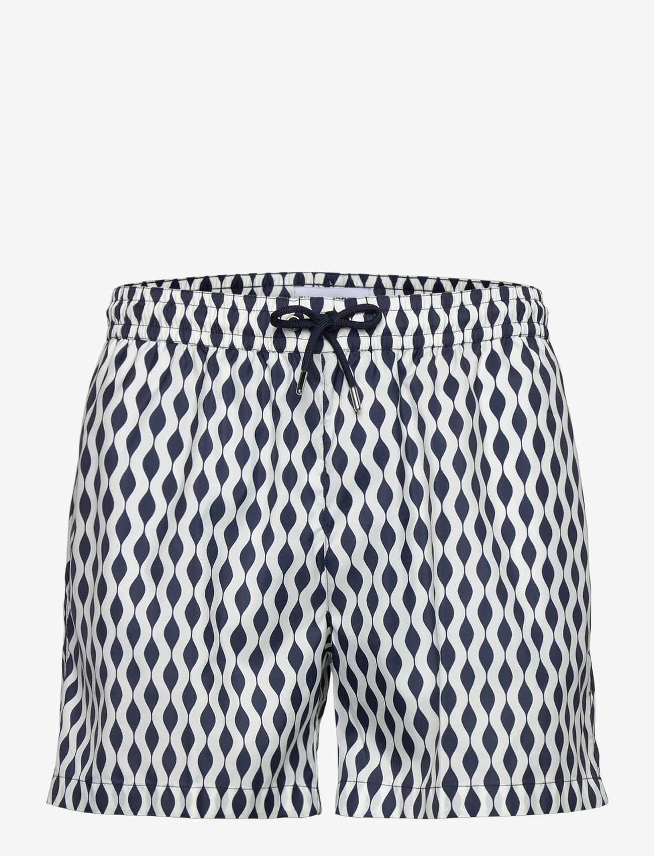 The Resort Co. - Classic Swim Shorts Navy Waves - badeshorts - navy waves - 1
