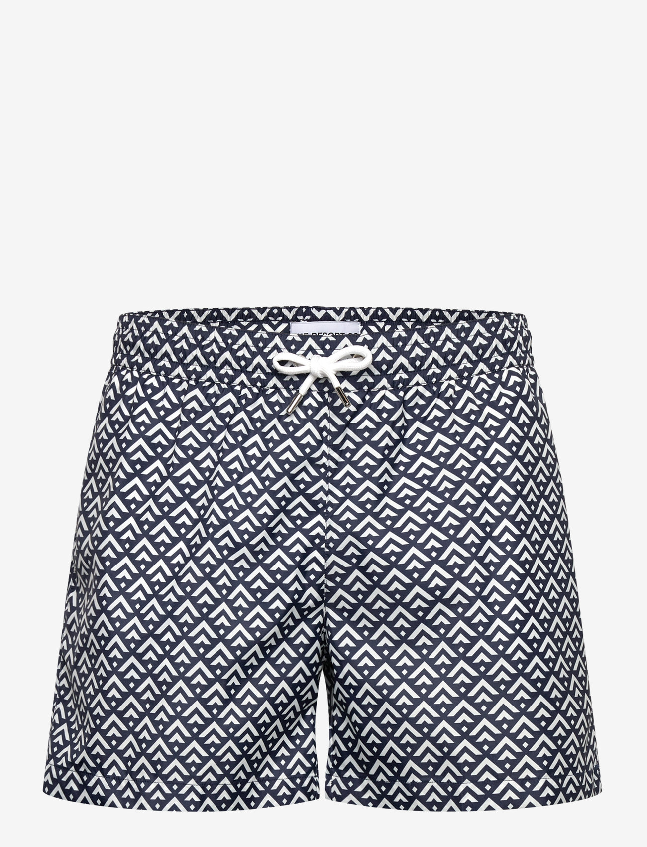 The Resort Co. - Classic Swim Shorts Navy Chevron - navy chevron - 1