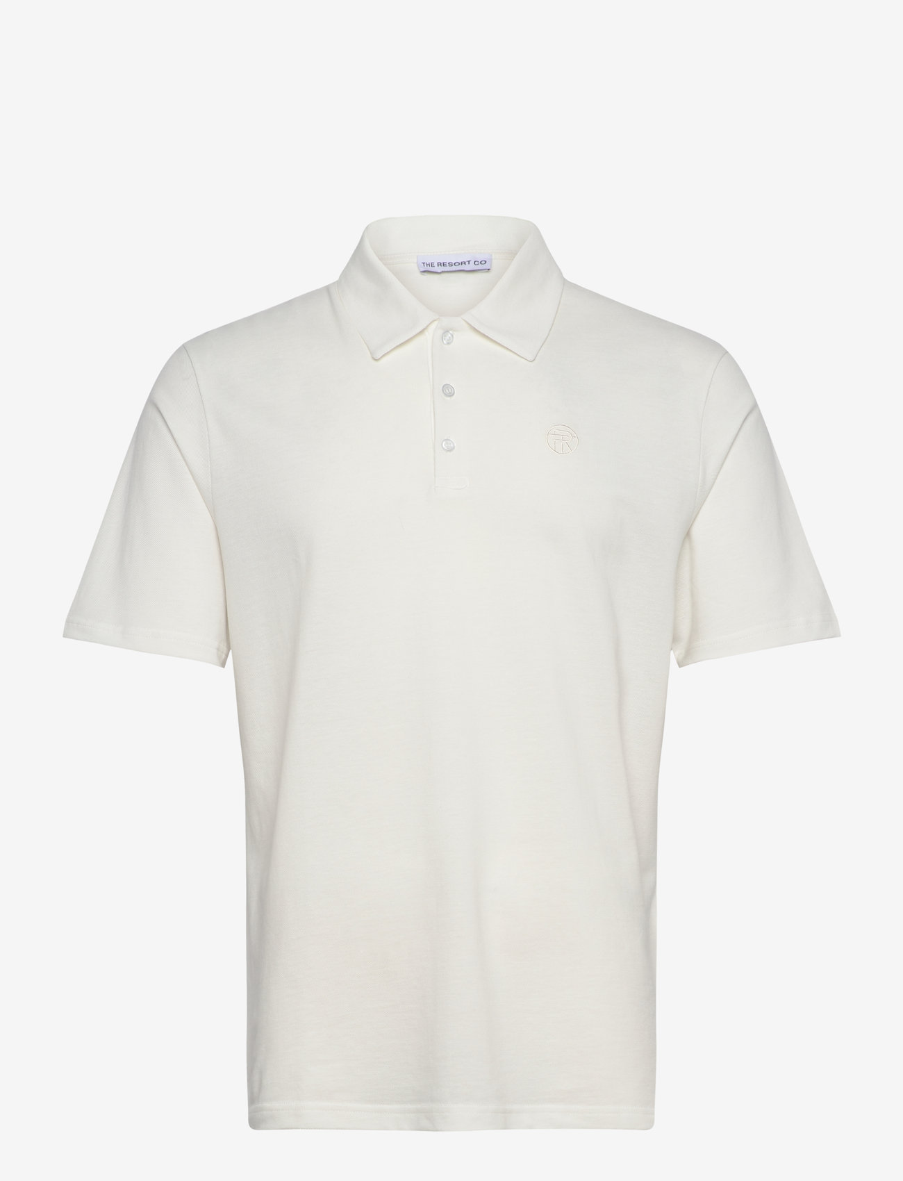 The Resort Co. - Piqué Polo Shirt White - kortärmade pikéer - white - 0