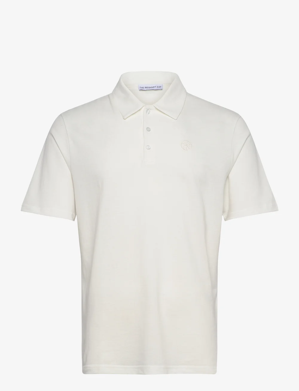 The Resort Co. - Piqué Polo Shirt White - kurzärmelig - white - 0