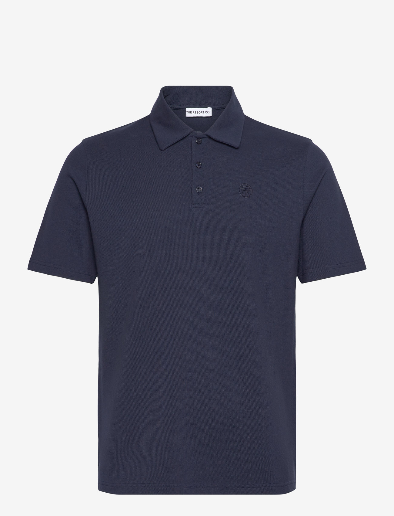 The Resort Co. - Piqué Polo Shirt Navy - lühikeste varrukatega polod - navy - 0