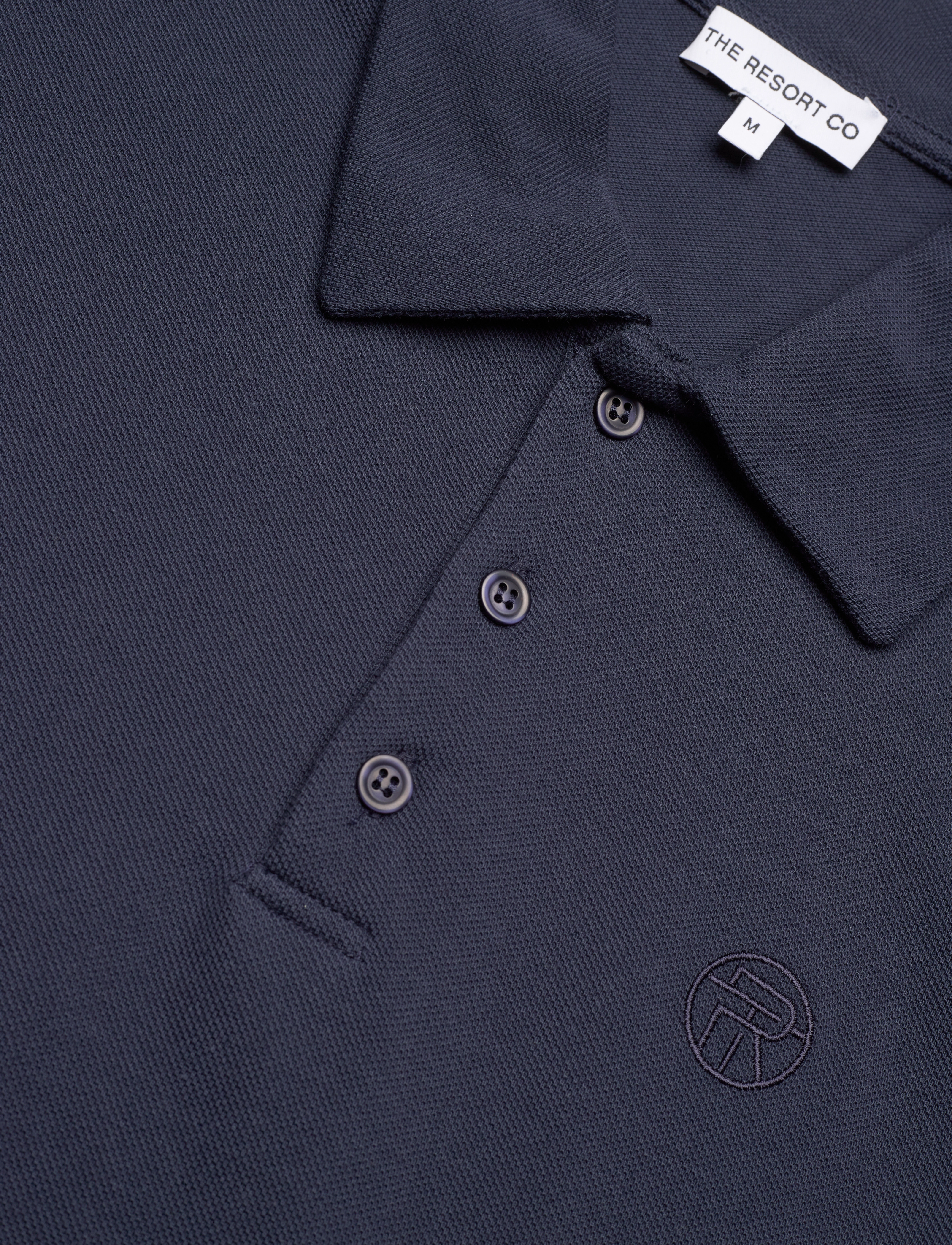 The Resort Co. - Piqué Polo Shirt Navy - navy - 2